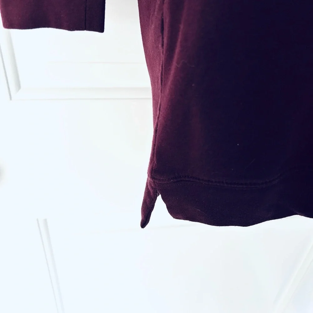 NY&Co maroon hooded sweatshirt dress Size S GUC